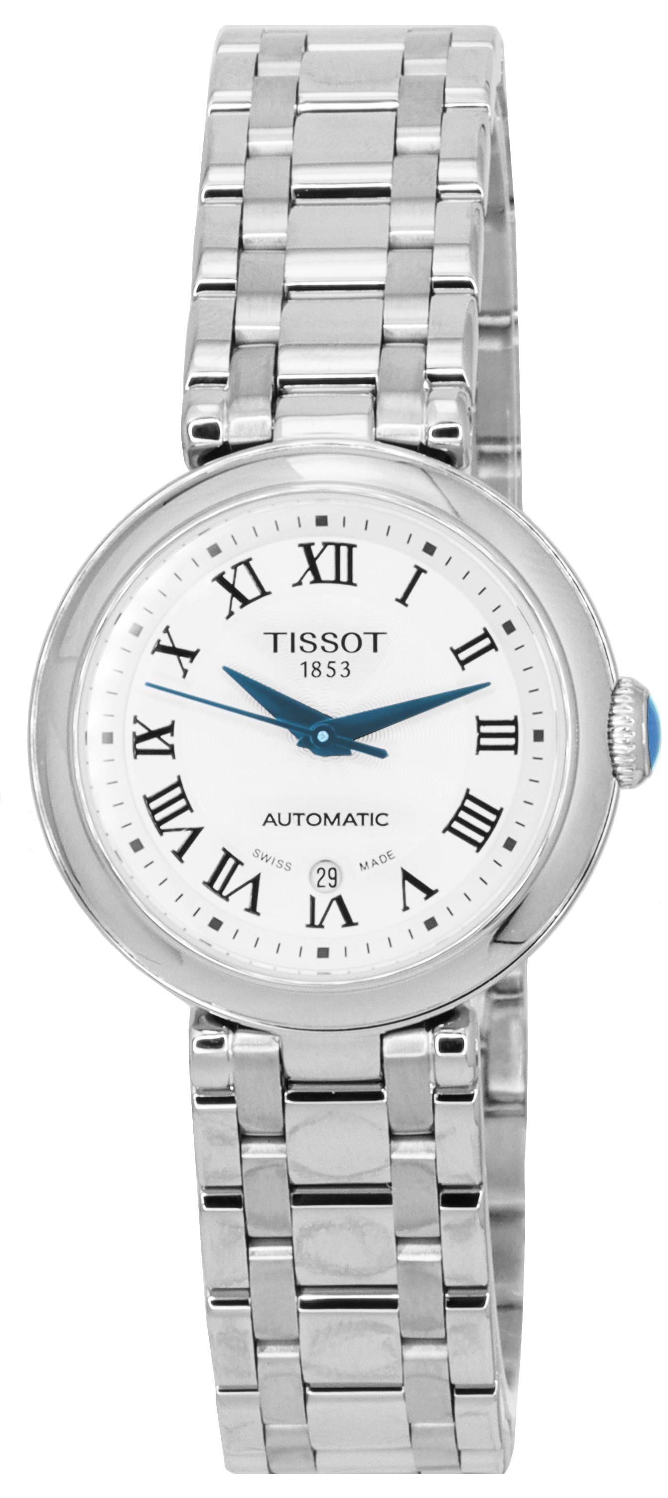 Tissot T-Lady Bellissima Stainless Steel White Dial Automatic T126.207.11.013.00 T1262071101300 Women's Watch