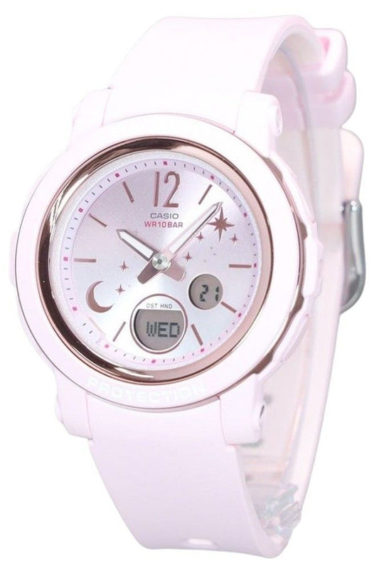 Casio Baby-G Moon And Star Series Analog Digital Resin Strap Pink Dial Quartz BGA-290DS-4A 100M Women's Watch