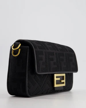 *LIMITED EDITION* FENDI BLACK FABRIC BAGUETTE BAG