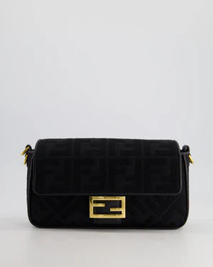 *LIMITED EDITION* FENDI BLACK FABRIC BAGUETTE BAG