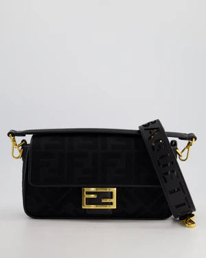 *LIMITED EDITION* FENDI BLACK FABRIC BAGUETTE BAG