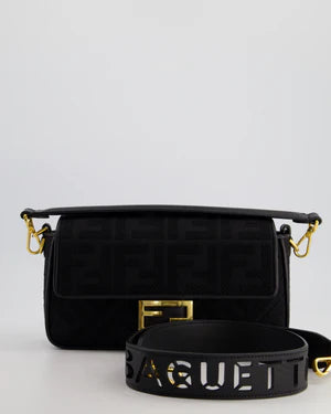 *LIMITED EDITION* FENDI BLACK FABRIC BAGUETTE BAG