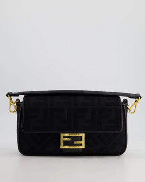 *LIMITED EDITION* FENDI BLACK FABRIC BAGUETTE BAG