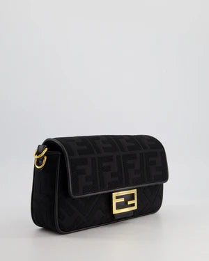 *LIMITED EDITION* FENDI BLACK FABRIC BAGUETTE BAG