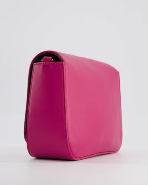 FENDI BRIGHT PINK LEATHER SHOULDER BAG