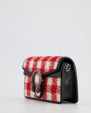 GUCCI BLACK, RED, CREAM  CLUTCH BAG