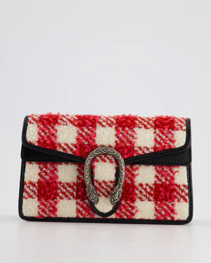 GUCCI BLACK, RED, CREAM  CLUTCH BAG