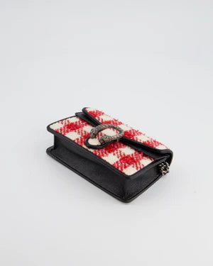 GUCCI BLACK, RED, CREAM  CLUTCH BAG