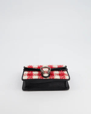 GUCCI BLACK, RED, CREAM  CLUTCH BAG