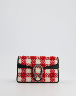 GUCCI BLACK, RED, CREAM  CLUTCH BAG