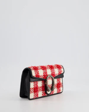 GUCCI BLACK, RED, CREAM  CLUTCH BAG