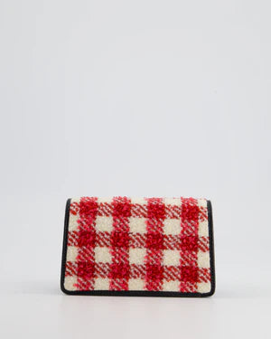 GUCCI BLACK, RED, CREAM  CLUTCH BAG